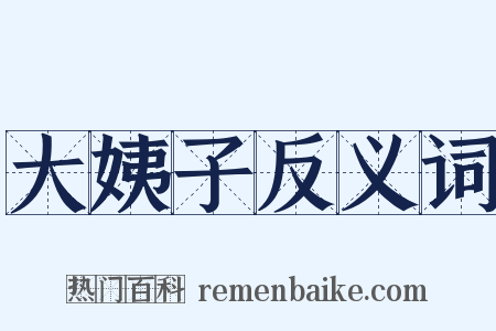 大姨子反义词是什么意思的图片